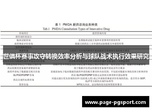 世俱杯赛事攻守转换效率分析与球队战术执行效果研究
